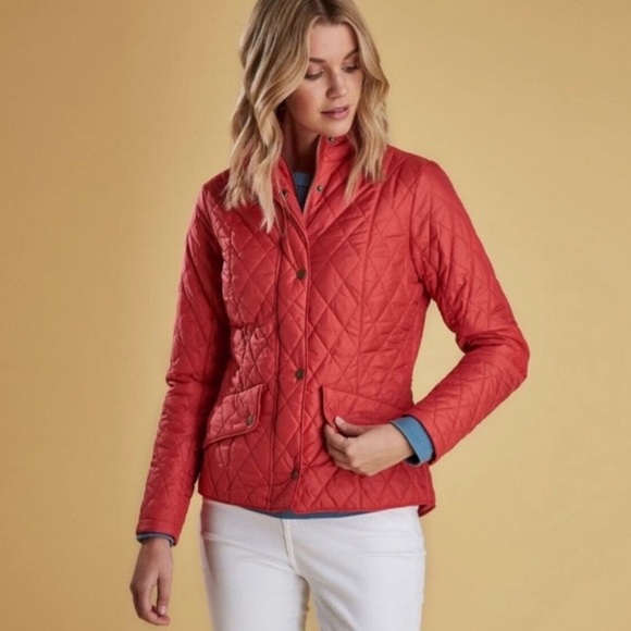 Barbour Cavalry Polarquilt Jacket | Red - Picture 2 of 5